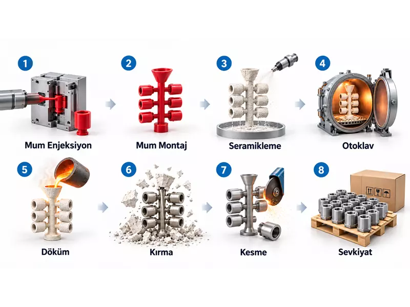 INVESTMENT CASTING PRODUCTION STAGES